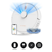 iMap 14 Indi- Wet & Dry Floor Cleaning Robot with 5200 mAh Battery & 3200 Pa Suction Power