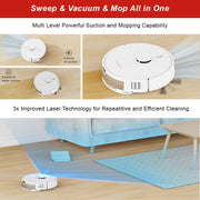 iMap 14 Neo- Wet & Dry Floor Cleaning Robot with 5000 mAh Battery & 3000 Pa Suction Power